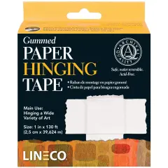 Lineco Water-Activated Gummed Frame/Hinging Tape, 1-Inch x 130-Feet (ANL5330751) N/a