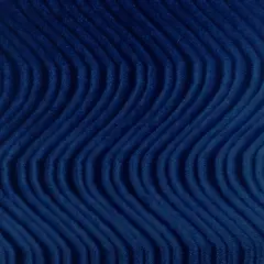 1 Yard Swirl Velvet Flocking Fabric for Upholstery Home Decor Drapery Crafts 58/60" Width Navy Blue