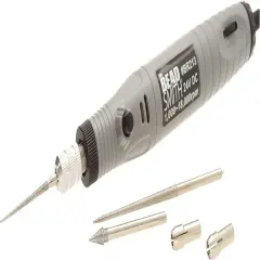 The Beadsmith Electrical Bead Reamer &ndash; 3 Interchangeable Diamond Coated Tips &ndash; 24 Volt DC &ndash; Variable Speed Control &ndash; Tools for Opening & Enlarging Holes & Softening & Smoothing Rough Edges