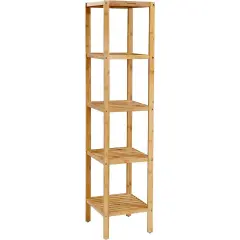 4-Tier Storage Bookcase for Living Room and Bathroom