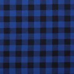 Mook Fabrics Buffalo Plaid Flannel Fabric [43 in. Wide] - By The Yard Royal