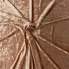 1 Yard Crushed Stretch Velvet Fabric for Apparel Costumes Leggings Tops 60" Width Dusty Mauve Pink