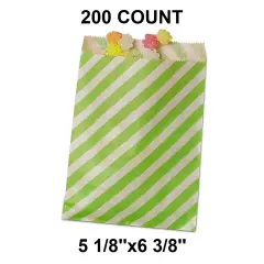 Versatile Diagonal Stripes Merchandise Bags 5 1/8" x 6 3/8"