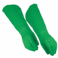 green Super Hero Gauntlet Gloves adult costume