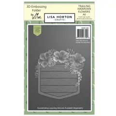 Lisa Horton Crafts Embossing Folder And Die-Trailing Hawaiian Flower