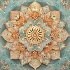 Special Shape Mandalas Diamond Art Painting Kits for Adults，Flowers Diamond Painting Kits for Beginners，Diamond Art Kits for Home Decor12&times;12inch/30&times;30cm