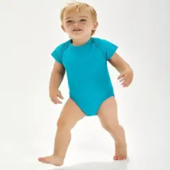 Rabbit Skins&reg; Soft Infant Fine Jersey Bodysuit - 4424 Turquoise