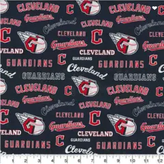 Licensed MLB Cleveland Guardians Logo Toss Cotton 60443 Fabric by the Yard