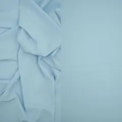 1 Yard Peach Skin Solid Stretch Woven Fabric Soft Brushed Drapery 57/58" Width BLUE ICE