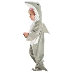 Toddler Shark Halloween Costume Jumpsuit with Character Hood Attached Feet