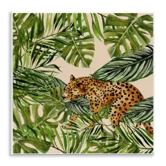 Stupell Industries Botanical Leopard on Branch Wall Plaque Art Design by Janet Tava