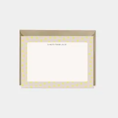 Patterned Border Note Cards