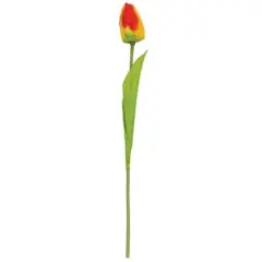 Faux Tulip Floral Stem Sunset