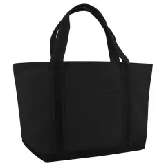 Liberty Bags&reg; Carmel Classic XL Cotton Canvas Resort Tote BLACK/ BLACK