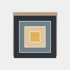 Color Block Square Card VIII