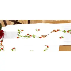 HerrschnersStrawberry Garden Runner Stamped Embroidery Kit Multi