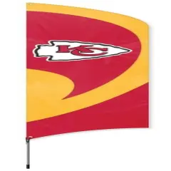 Kansas City Chiefs Tall Team Feather Flag With Flagpole