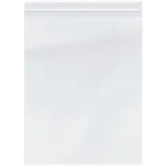 Plymor 10" x 13", 4 Mil Heavy Duty Zipper Reclosable Plastic Bags
