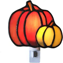 Stained Glass Pumpkin Night Light is Suitable for Bedroom