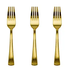 GOLD PLASTIC FORKS