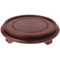 Bard's Dark Wood Decorative Base, 2.125" H x 10" W x 10" D (8" Display Diameter)
