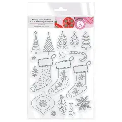 Tonic Studios Stamp Set-A Candy Cane Christmas 3 Stocking