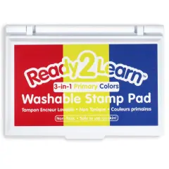 Washable Stamp Pad 3-in-1 - Primary Colors - Red, Yellow & Blue