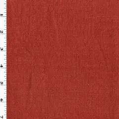 Antique Crimson Red Slub Woven Home Decorating Fabric By the Yard