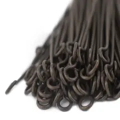 The Bead Chest Antiqued Brass 21 Gauge 1.5 Inch Eye Pins (Approx 100 pieces)