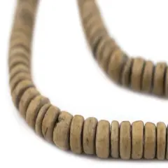 The Bead Chest Brown Disk Coconut Shell Beads (8mm)