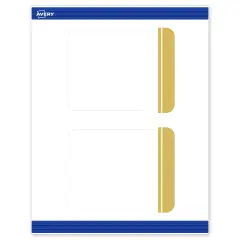 Avery Printable Rectangle Postcards with Rounded Corners, Gold Double-Dipped Edge, 4.25" x 5.5", Matte White Rectangle Postcards with Rounded Corners, Laser/Inkjet, 20ct, Great for Postcards