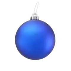 Gorgeous Matte Royal Blue Christmas Tree Ball Ornament - 150mm-XH100725