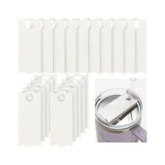 Craft Express 20 Pack 40oz Tumbler Acrylic Wide Name Tags