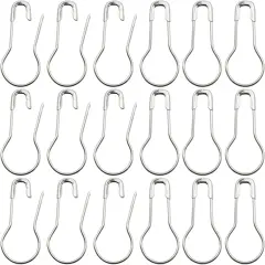 1000pcs Metal Safety Pins, Bulb Gourd Pins, 0.9&rdquo; Clothing Tag Pin Calabash Pin Pear Shaped Bead Needle Pins for Crafts Clothes Crafting Knitting Sewing Making Accessories (Sliver)