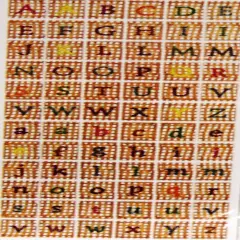 Designer Fall Alphabet Stickers