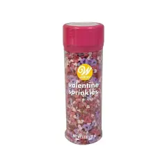 Wilton Tall Bottle Sprinkles Mix 4 oz Open Heart