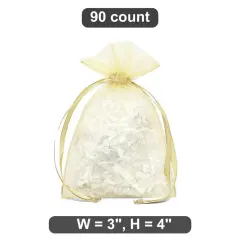 Petite Size for Small Items 3" x 4" Organza Bag