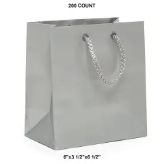 Chic Matte Euro Tote 6" x 3 1/2" x 6 1/2"