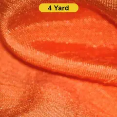 Shantung Satin Fabric 60" Reversible Satin Dupioni Silk Orange