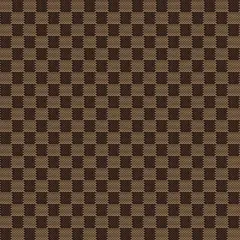 Brown Plaid Edible Cake Topper