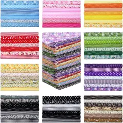 200 Pcs 10 x 10 Inch Cotton Pre-Cut Fabric Squares for Quilting