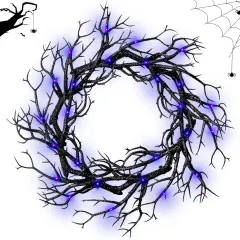 Halloween Black Branch Wreaths