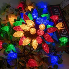 C9 Christmas String Lights - 100LED, 81 FT (Multicolor)