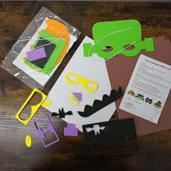 4E&rsquo;s Novelty Halloween Crafts for Kids &ndash; Makes 4 Projects: Picture Frame, Mask, Bookmark & Candy Corn Craft, Self-Adhesive Foam Stickers, Mess-Free Halloween Crafts for Kids Ages 3-12, Party Activity Kit