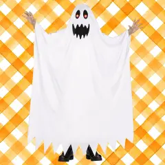 Childs Fade In Out Ghost Costume with Light Up Eyes