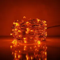 10Ft 30 LEDs Orange String Lights Fairy Lights