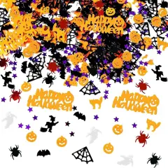 Halloween Confetti Spider Pumpkin