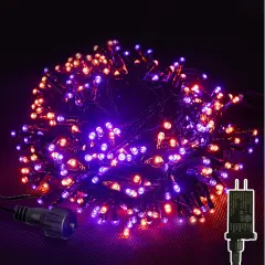300LED Purple & Orange Halloween String Lights - 109FT, 8 Modes
