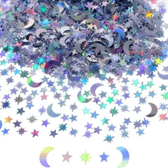 4000 PCS Moon Star Confetti for Table
