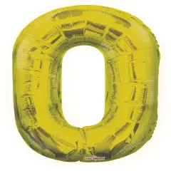 34" Numeral 0 Balloon - Gold, 1ct